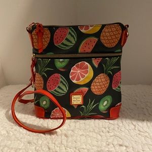 Dooney & bourke fruit print crossbody bag